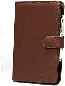 Navitech brun bokstil/fodral för Haehne MiniPad