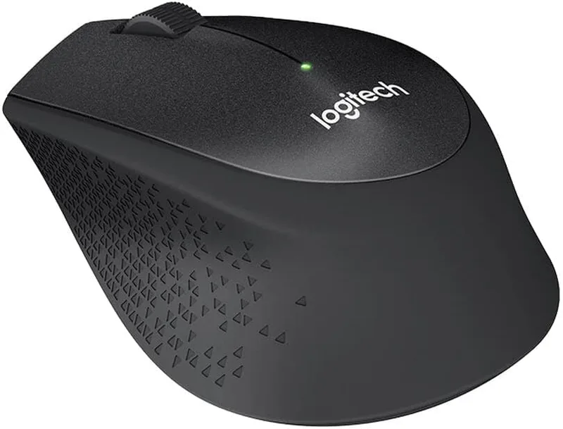 Logitech B330 SILENT PLUS Trådlös Mus, 2,4 GHz med nano USB-mottagare, 1000 DPI optisk spårning, 2 års batteritid, kompatibel med PC, Mac, bärbar dator och Chromebook