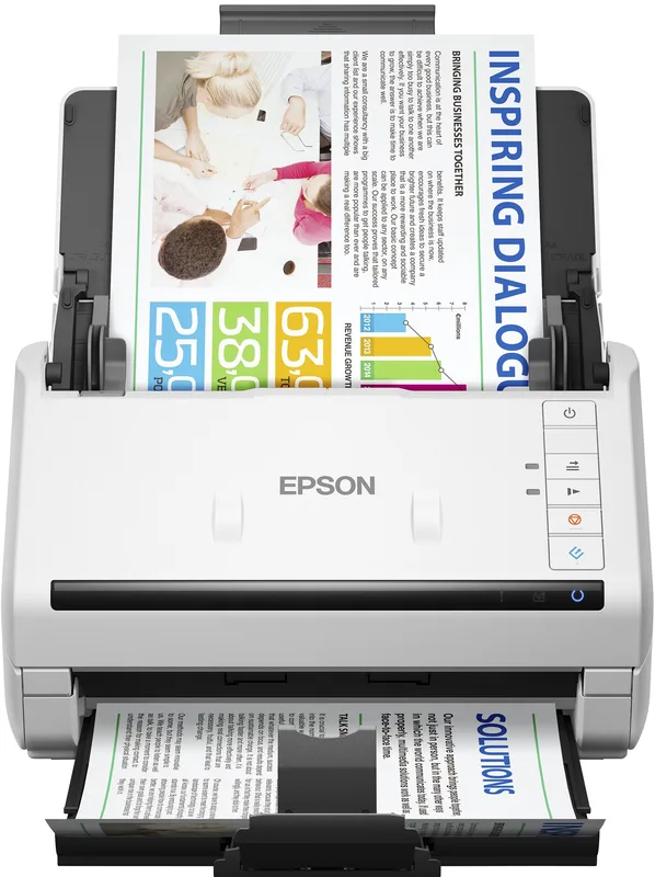 Epson Perfection V19 II färgfoto- och dokumentskanner med optisk upplösning på 4800 dpi, USB-kraft och hög höjd, avtagbart lock