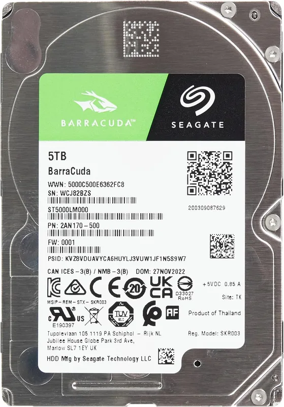 Seagate ST5000LM000 Intern Hårddisk HDD för PC 5 TB