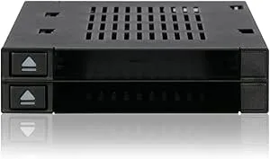 ICY DOCK FlexiDOCK MB522SP-B – dock axelbandslös för 6,4 cm (2 x 2,5 tum) SATA SSD/HDD i 1 x 3,5 tum (8,9 cm)