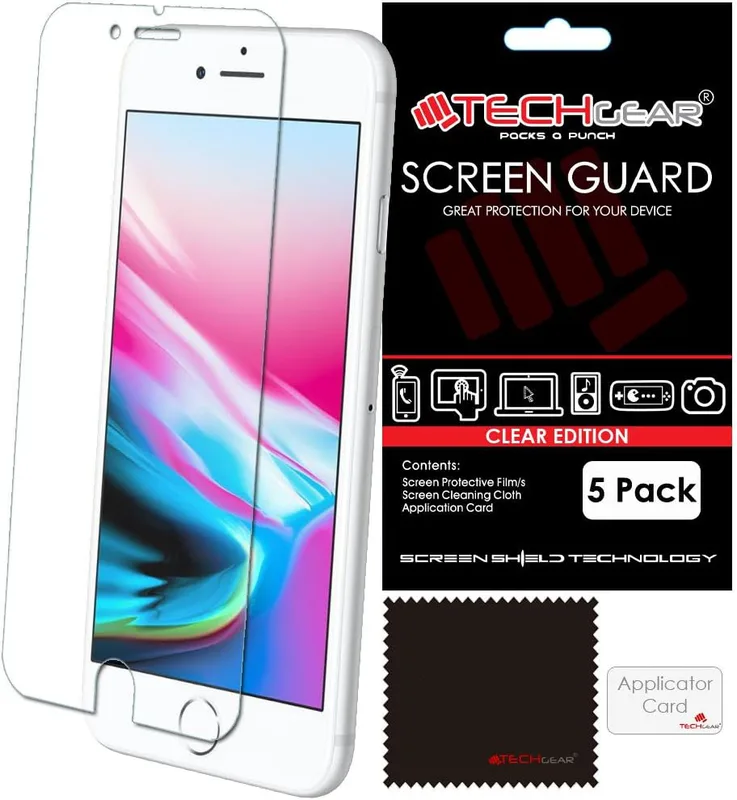 TECHGEAR [5-pack] skärmskydd för iPhone SE 2020