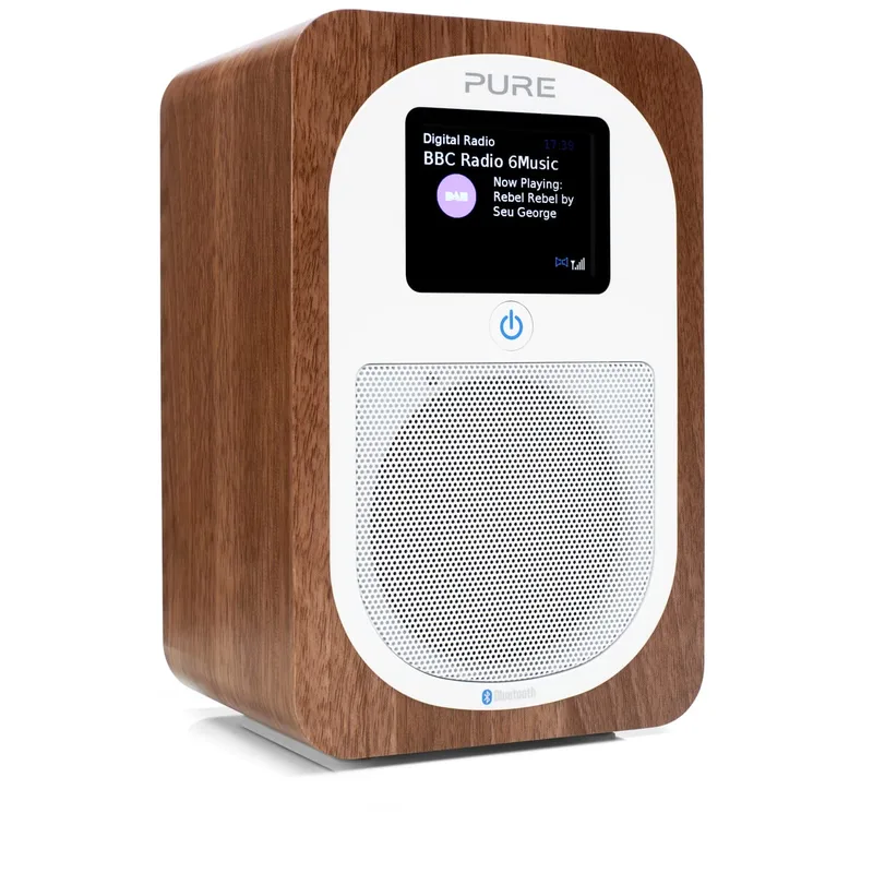 PURE Evoke H3 radio med FM, DAB och DAB+, valnöt