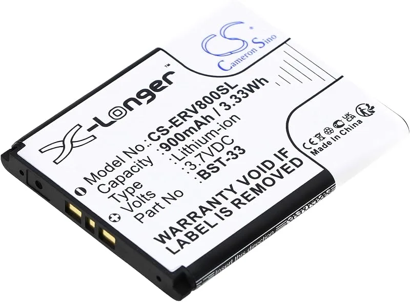 CS Cameron Sino CS-ERV800SL batteri 900 mAh för Sony Ericsson C702, C901, C903, F305, G502, G700, G705, G900