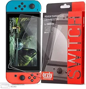 Orzly skärmskydd i härdat glas för Nintendo Switch