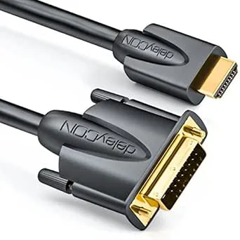 deleyCON 5m HDMI till DVI-kabel