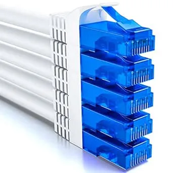 deleyCON 5x 1m CAT6 Nätverkskabel Set