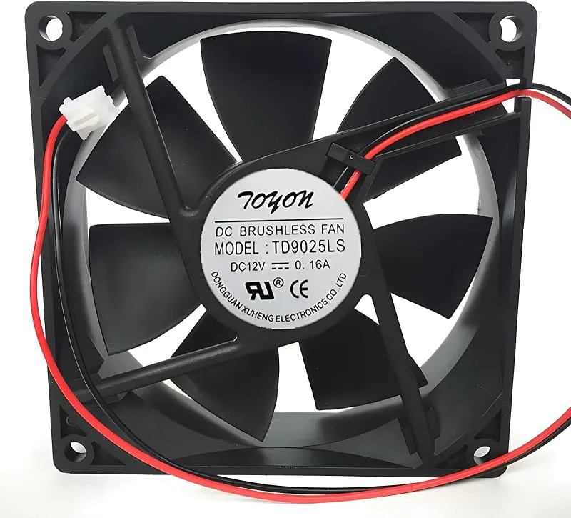 TD9025LS 9025 12 V 0,16 A 2 stift 90 x 90 x 25 mm hydraulisk tyst kylfläkt