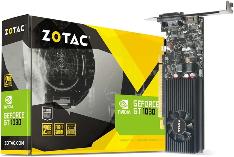ZOTAC NVIDIA GeForce GT 1030 2 GB GDDR5 grafikkort