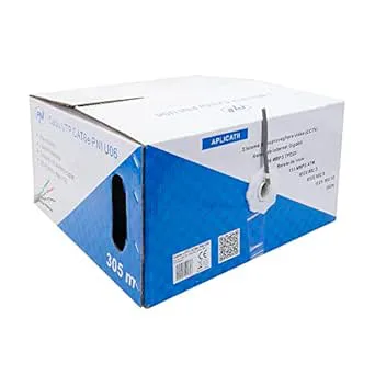PNI Ethernet LAN-kabel 305 m CAT6e PNI U06 för Internet 1 Gigabit/övervakningssystem