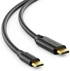 deleyCON 0,5m Kort USB‑C till Micro‑USB Kabel