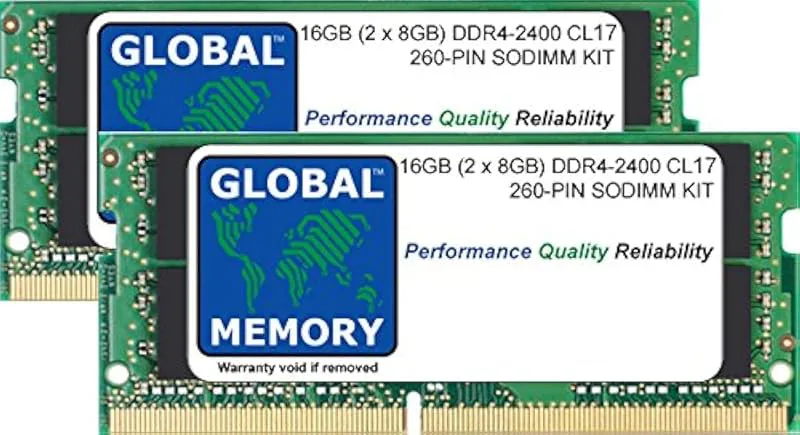 16GB (2 x 8GB) DDR4 2400MHz PC4-19200 260-PIN SODIMM MINNE RAM KIT FÖR INTEL 27 TUM RETINA 5K IMAC (2017)