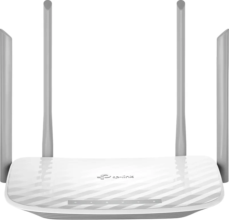 TP-Link AC1200 trådlös dubbelbandsrouter, 5 100 Mbps-portar, 1 USB-port, trådlös på/av, enkel konfiguration (Archer C50)