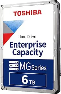 Toshiba 6TB Enterprise Internal Hard Drive – MG Series