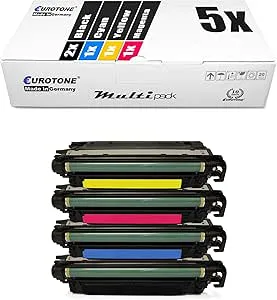 5 x eurotone toner för Canon LBP712Cx LBP712Cdn LBP710Cx ersätter 040/040H BK CMY set