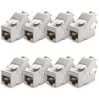 deleyCON 8x Keystone-Modul CAT 6a-Uttag