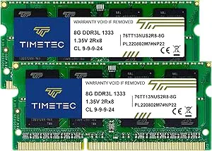 Timetec 16 GB (2x8 GB) DDR3 1333 MHz PC3-10600