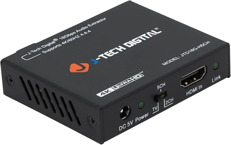 J-Tech Digital 4K 60HZ HDMI ljudextraktoromvandlare