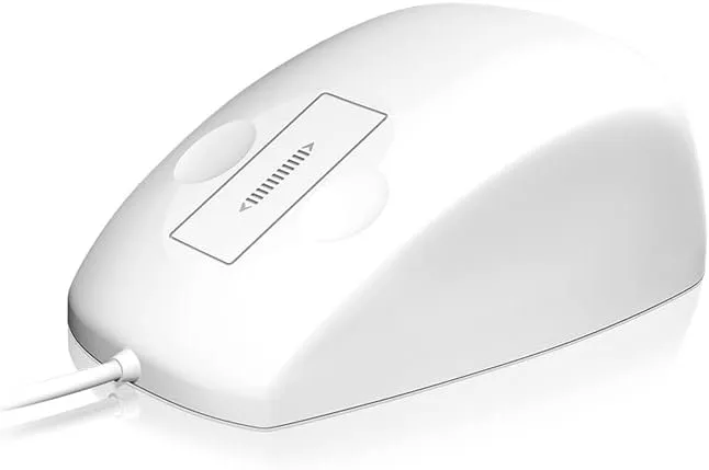 KeySonic Vattentät silikonmus, peksensor för rullning, skyddsklass IP68, USB-kabel (1,8 m)