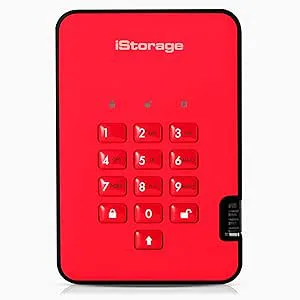 iStorage diskAshur2 HDD 3 TB Secure Portable Hard Drive