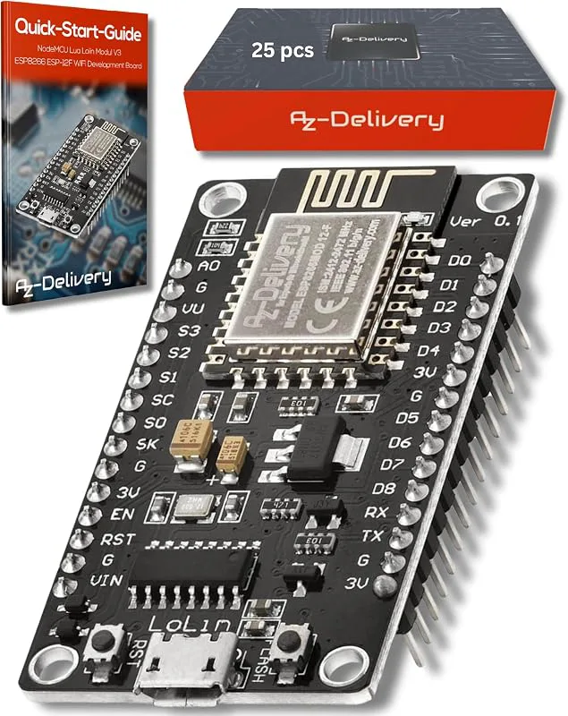 AZDelivery 3 x NodeMCU Lolin V3-modul