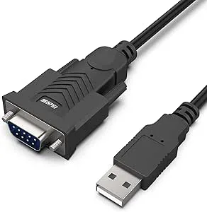 USB till seriell kabel, BENFEI USB till RS-232 hane seriell adapter (9 stift) DB9, Prolific-chipset, Windows 10/8.1/8/7, Mac OS X 10,6 och senare, 1,8 meter