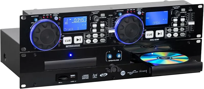Pronomic CDJ-230 dubbel DJ CD-spelare