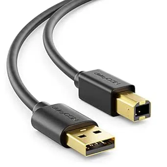 deleyCON 5m USB 2.0 Datakabel Skrivarkabel Skannerkabel
