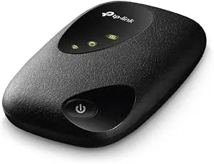 TP-Link M7200 mobil WLAN-router (4G/LTE upp till 150 Mbit/s nedladdning/50 Mbit/s uppladdning, hotspot, Cat6, 2 000 mAh batteri, kompatibel med alla europeiska SIM-kort) svart