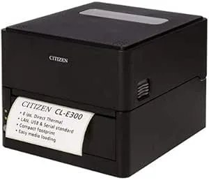 Citizen CL-E300 Printer, LAN/USB/RS232 203dpi, 8 IPS, 4,65 tum Print w