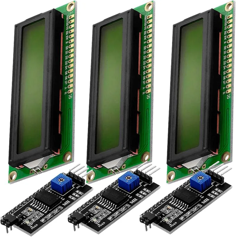AZDelivery 5 x HD44780 16x2 LCD-Modulvisningsbunt