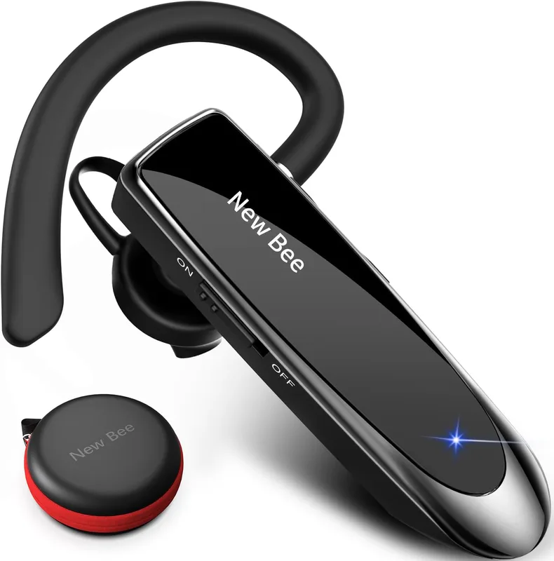 New Bee Bluetooth-headset trådlös handsfree telefon Bluetooth-headset med