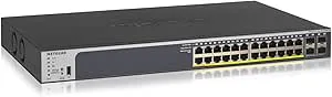 NETGEAR GS728TP 28-portars Gigabit Ethernet LAN PoE Smart Managed Pro Switch