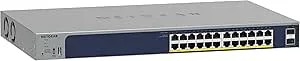 NETGEAR (GS724TP V3) Smart Ethernet PoE-webbhanterbar switch