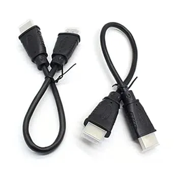 2 stycken 4K ultrahög hastighet 0,25 m HDMI-kablar