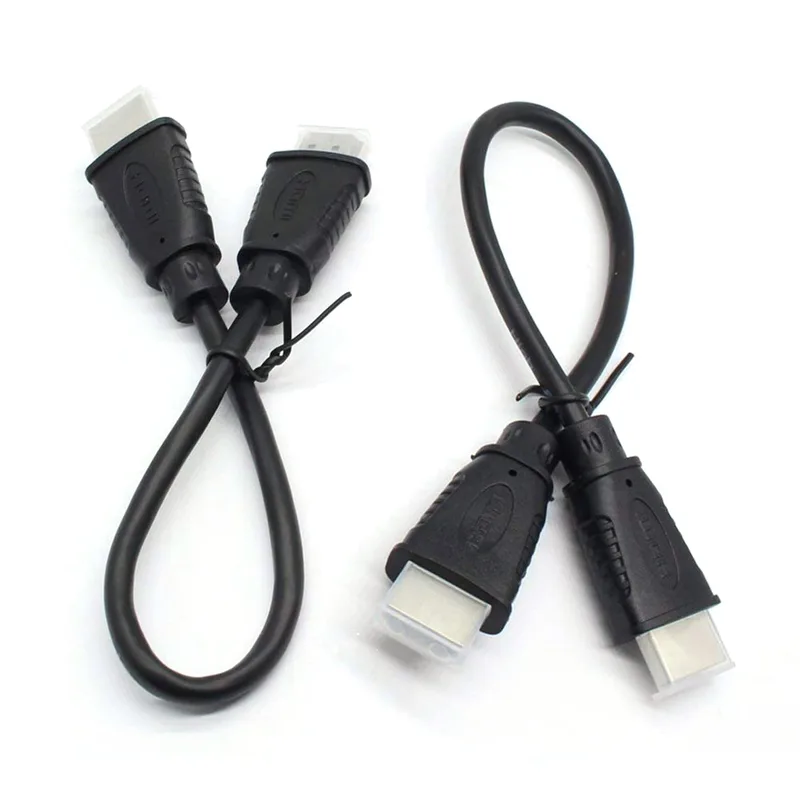 2 stycken 4K ultrahög hastighet 0,25 m HDMI-kablar