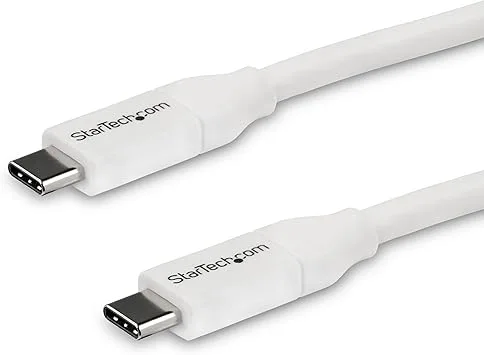 StarTech.com USB-C till USB-C kabel med 5A Power Delivery – 4 m – vit