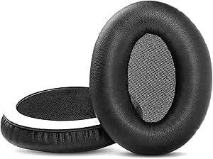 Svart ersättning skum öronkuddar kudde koppar för Denon AH-D1100 AH-NC800
