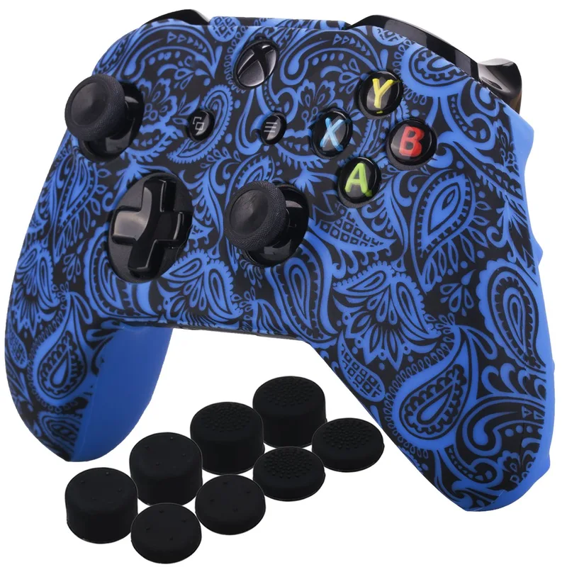 Tryck gummi silikonfodral för Xbox One S/X-kontroll