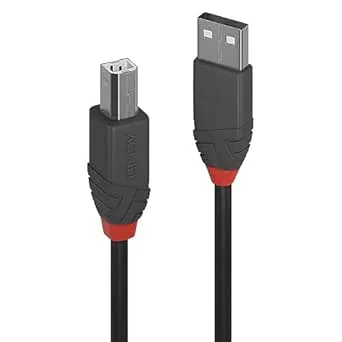 LINDY 0,5 m skrivarkabel USB 2.0 typ A till B-kabel