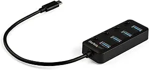 StarTech .com USB-C-hubb med 4 portar