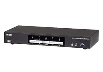 Aten CS1944DP 4-port USB 3.0 KVM-switch, 4K DP svart