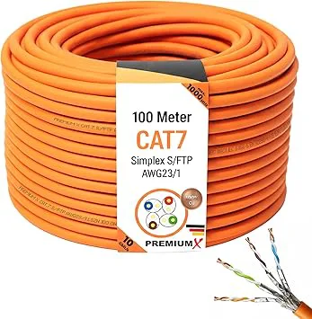 Premium x 100 m CAT 7 nätverkskabel