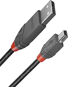 LINDY 1 m USB 2.0 Typ A till Mini-B-kabel