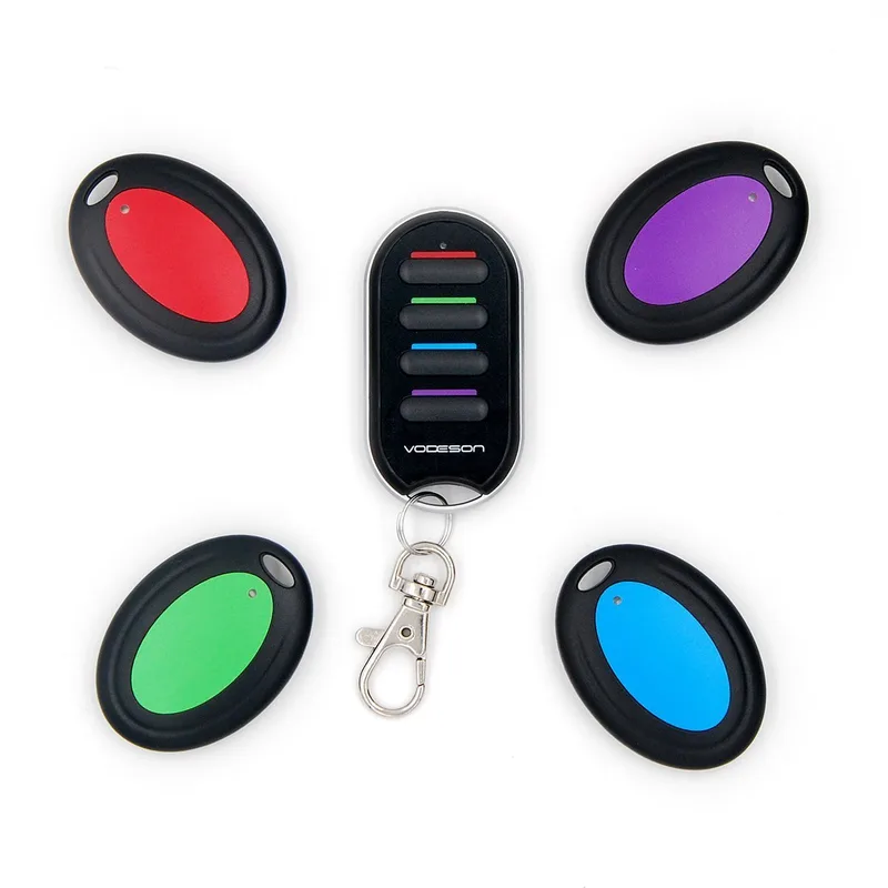 VODESON Key Finder trådlös nyckelsökare med 4 RF-mottagare