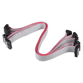 sourcing map 5 stycken IDC 20 pins kontakt platt bandkabel uttag 30 cm 2,54 mm stigning, 16P 30cm 2.54mm