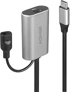 Lindy USB 3.1 aktiv förlängning typ C/C M/F 5 m