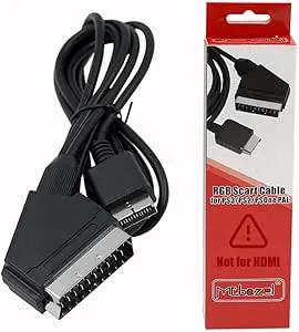 Scart kabel AV blysladd med färglåda för PS3/PS2/PSOne PAL