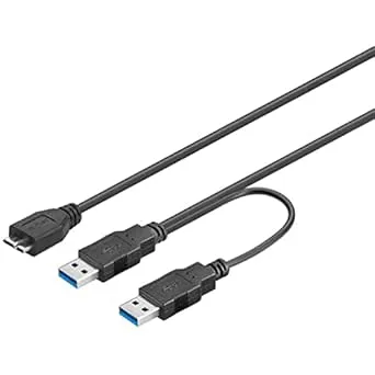 PremiumCord USB 3.0 strömförsörjning Y-kabel