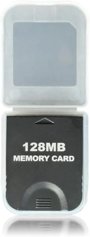 128 MB svart minneskort kompatibelt med Wii NGC-konsol